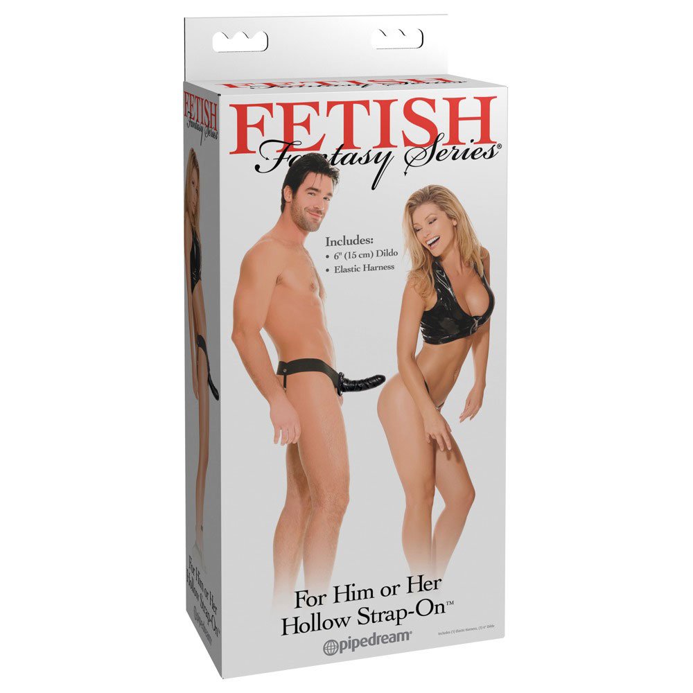 For Him or Her Hollow Strap-on Black