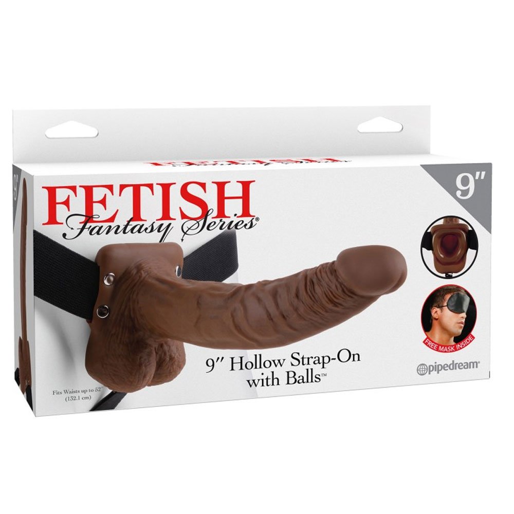 Pipedream Fetish Fantasy Series - 9' Hollow Strap-On with Balls Bown