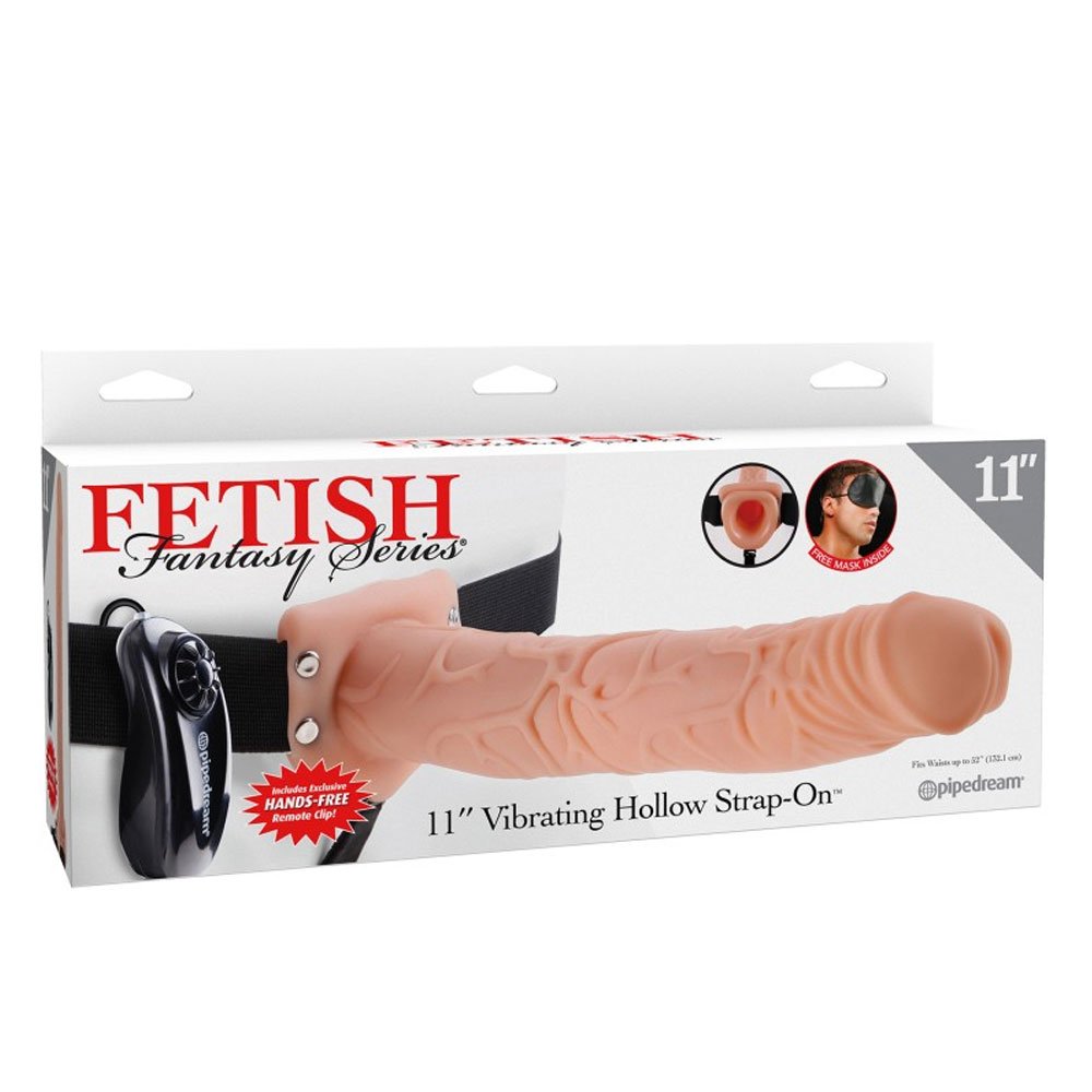 Pipedream Fetish Fantasy Series - 11' Vibrating Hollow StrapOn