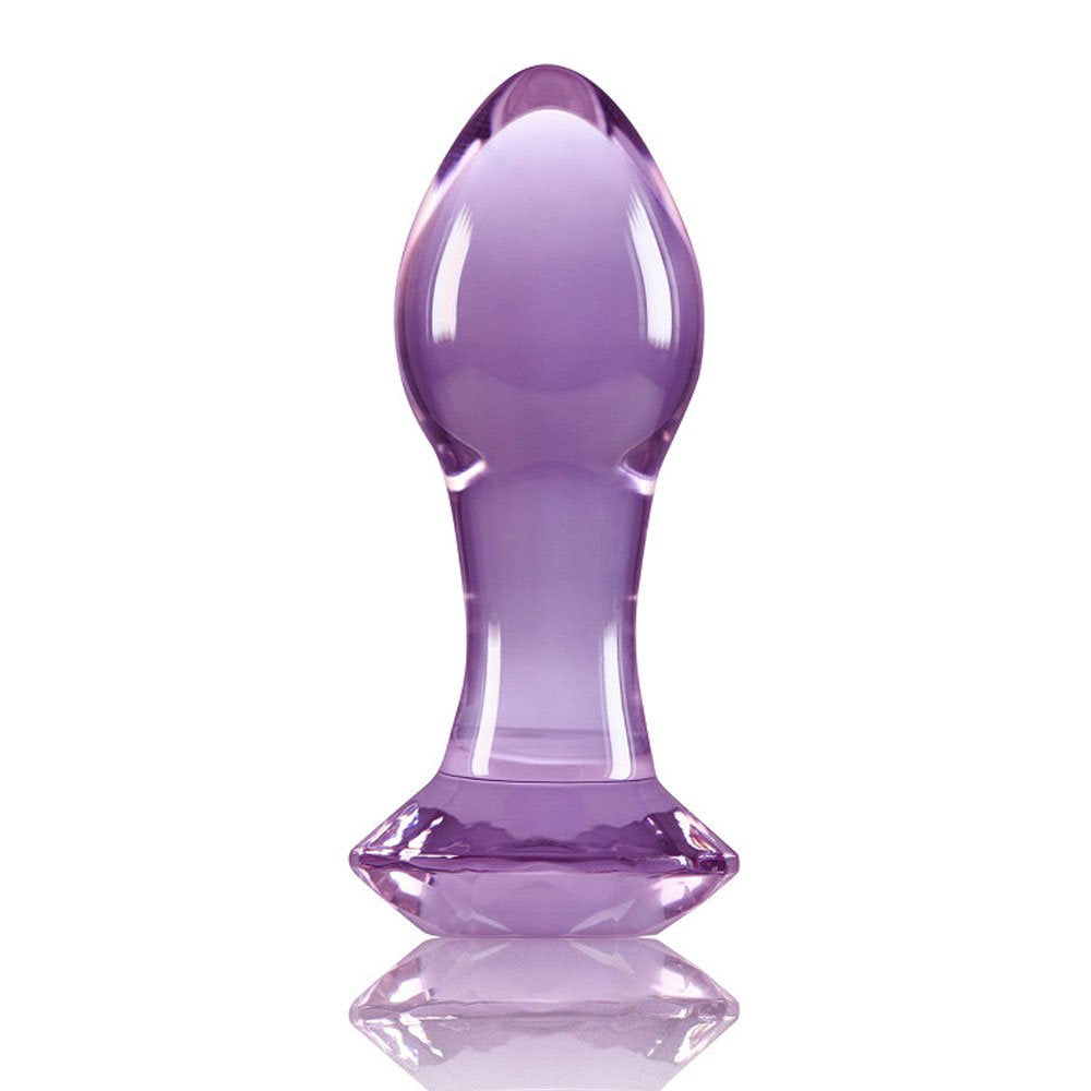 Plug Crystal Gem 9 x 3,2 cm Viola