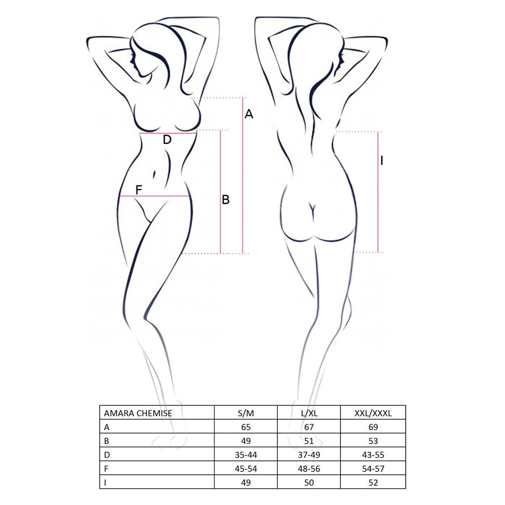 Babydoll AMARA Bianco - Taglia XXL/3XL