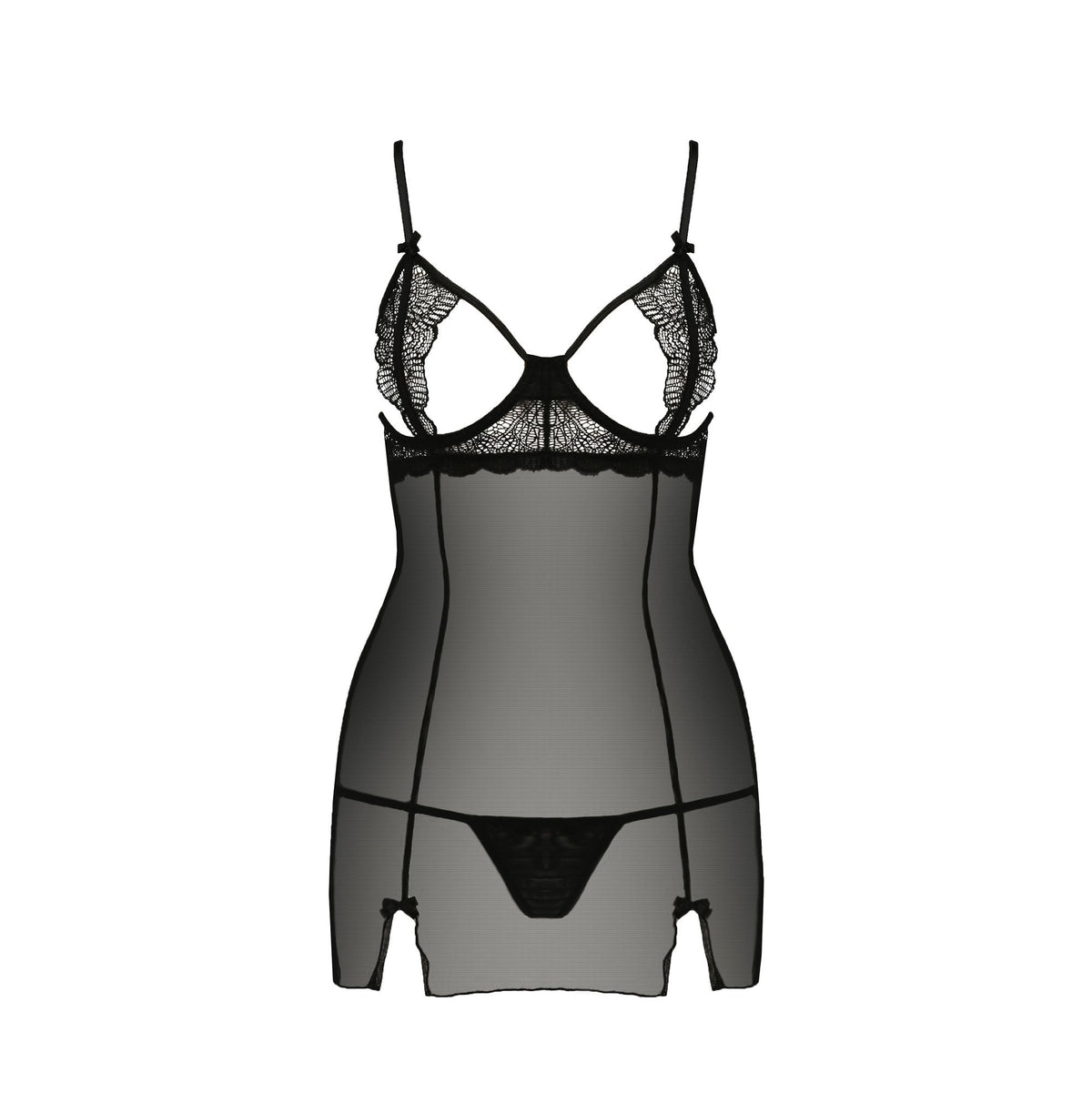 Babydoll QUENTRIS Nero - Taglia S/M