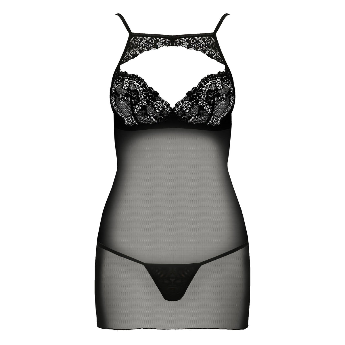 Babydoll VERONIQUE Nero - Taglia XXL/3XL