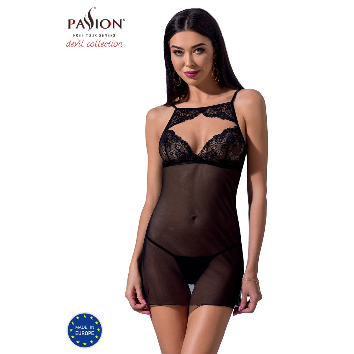 Babydoll VERONIQUE Nero - Taglia S/M