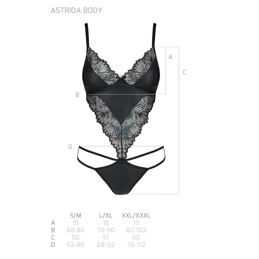 Body ASTRIDA Nero - Taglia L/XL