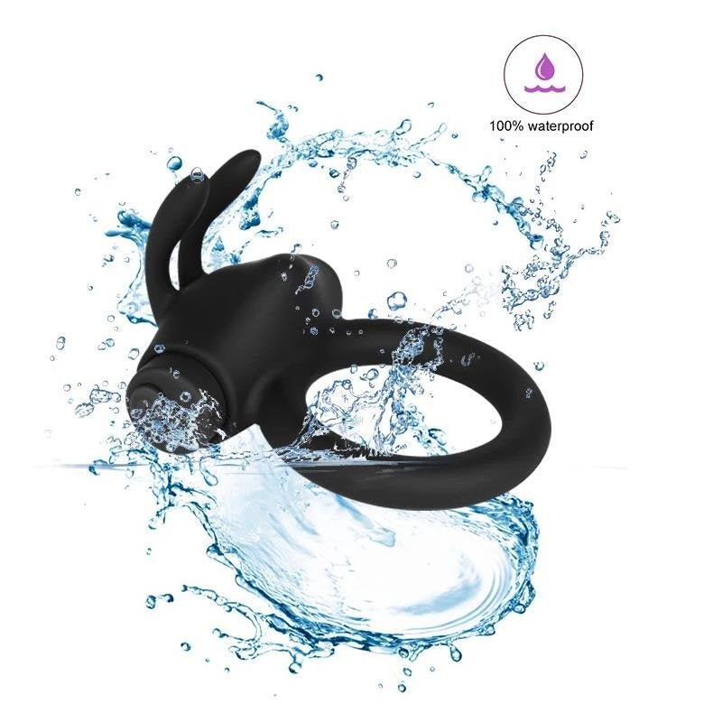 TARDENOCHE Anello vibrante Nettuno in silicone ricaricabile tramite USB