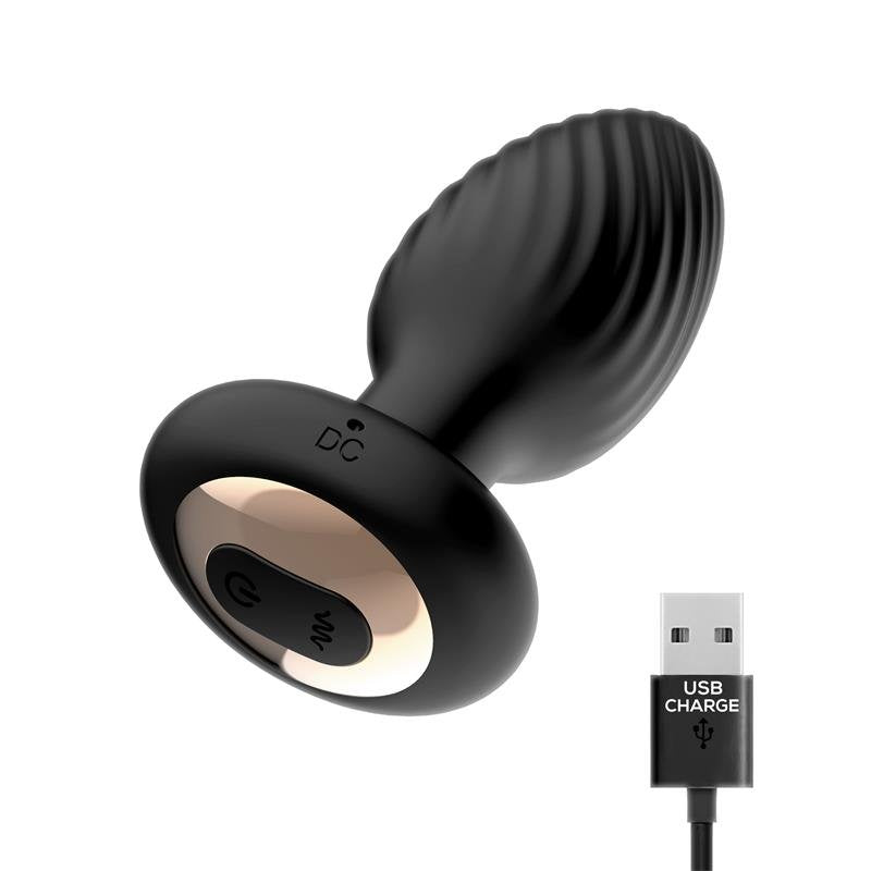 INTOYOU Drago Butt Plug Vibrazione, Movimento Twister a 360° e Telecomando
