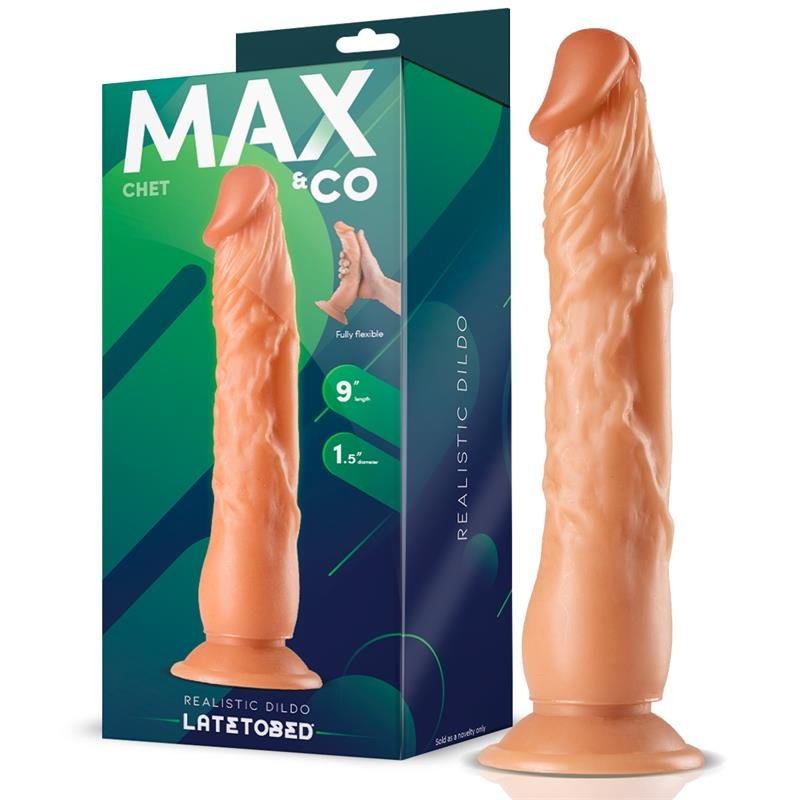 MAX & CO Chet Dildo Realistico Carne 9" - 23 cm
