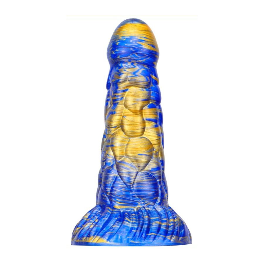 Dildo Cyrix 20 x 6 cm blu-oro