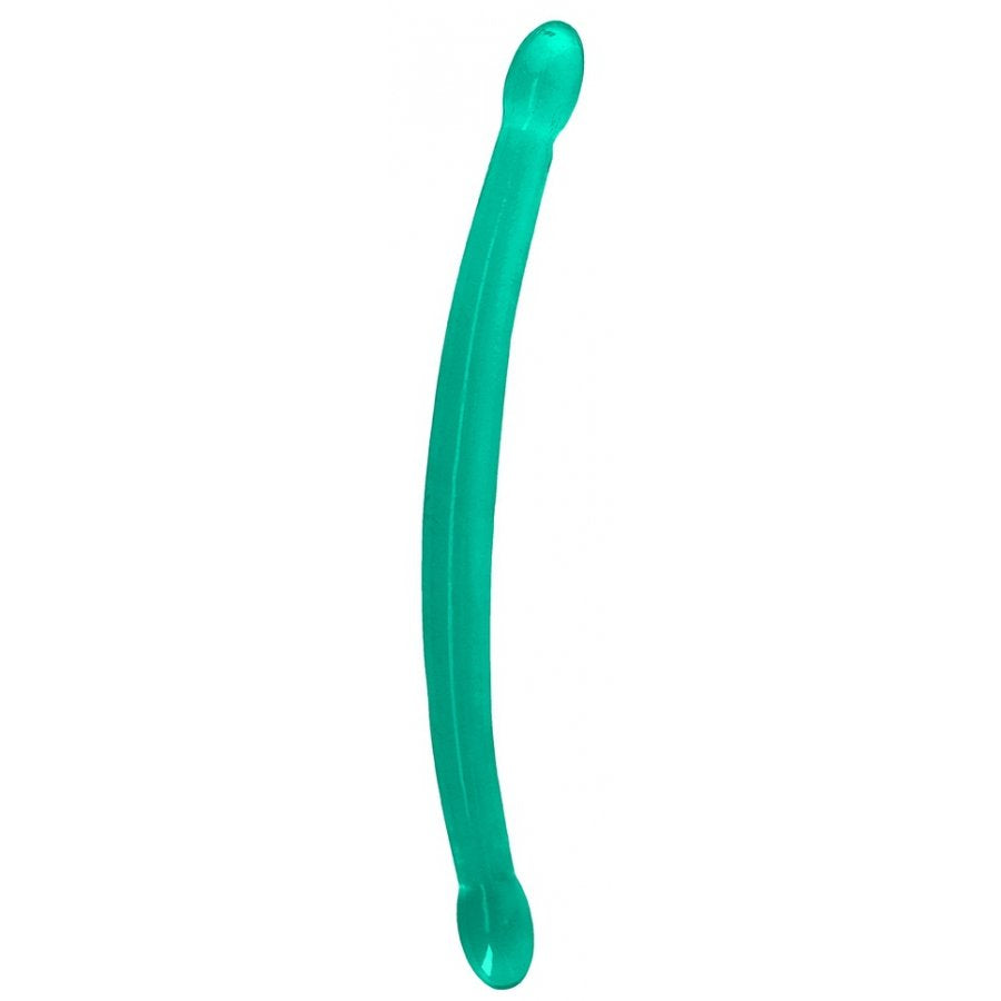 Dildo RealRock doppio cristallo 42 x 3,5 cm Verde