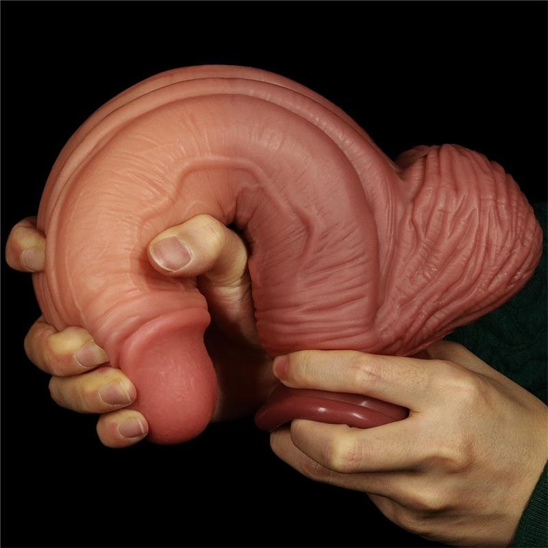 Dildo LOVETOY Nature King 10" Doppio Strato