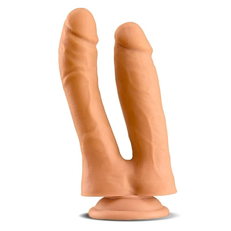 MAX & CO Twin Double Dildo Realistico 7.1" Carne