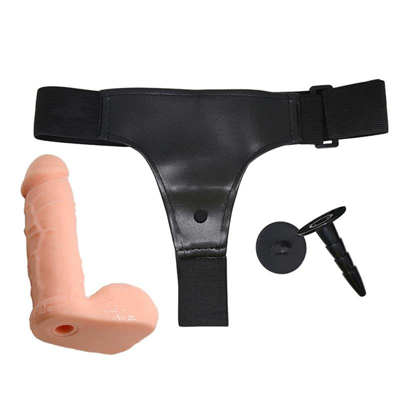 COLLEZIONE HARNESS LATETOBED Imbracatura con strap-on Flaxy con dildo staccabile e flessibile