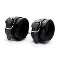 Manette regolabili foderate in pelliccia LATETOBED BDSM LINE 30 cm nere