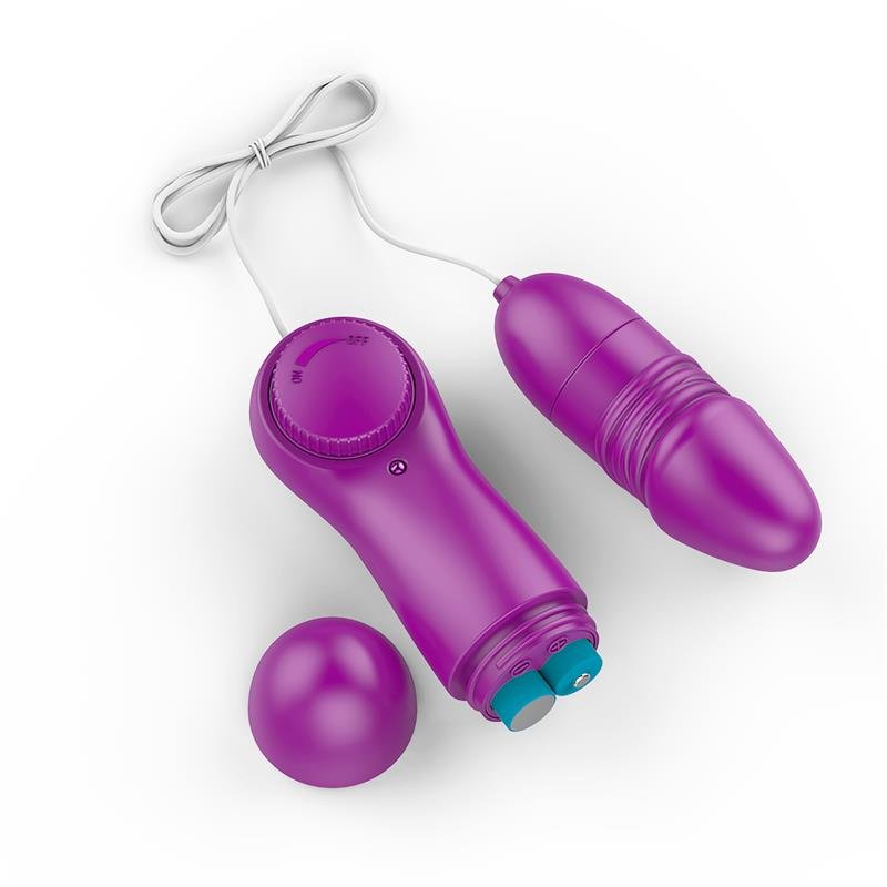 FLUÏD Laary Uovo vibrante multi-velocità con telecomando viola