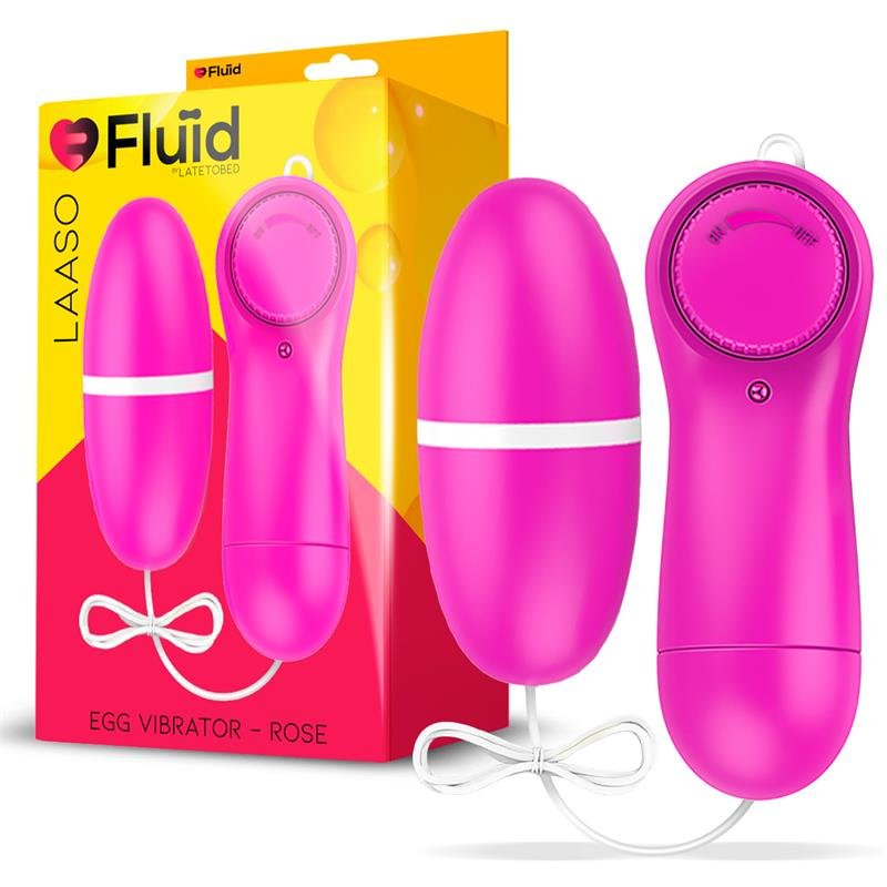 FLUÏD Laaso Uovo Vibrante Multi-Velocità con Telecomando Rosa