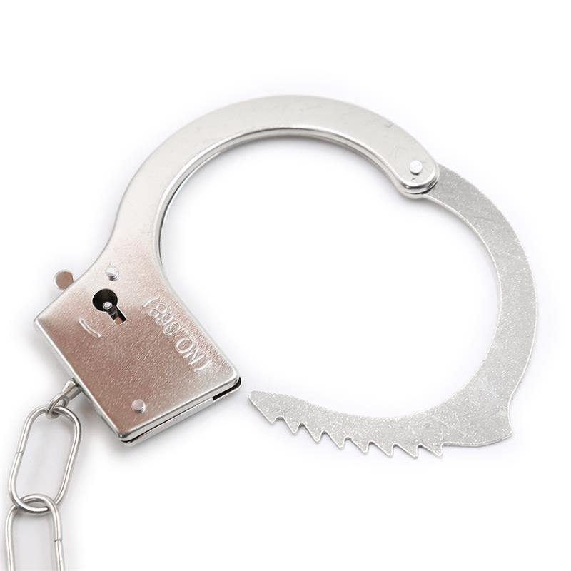 Manette in metallo pelose rosse INTOYOU BDSM LINE
