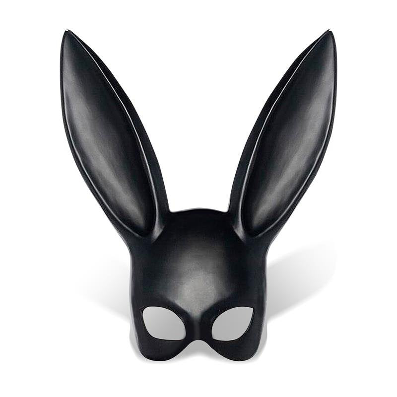 Maschera da coniglio Allicia nera della linea BDSM INTOYOU