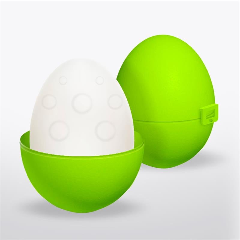 Masturbatore UP&GO Bumpy Egg Elastico Verde