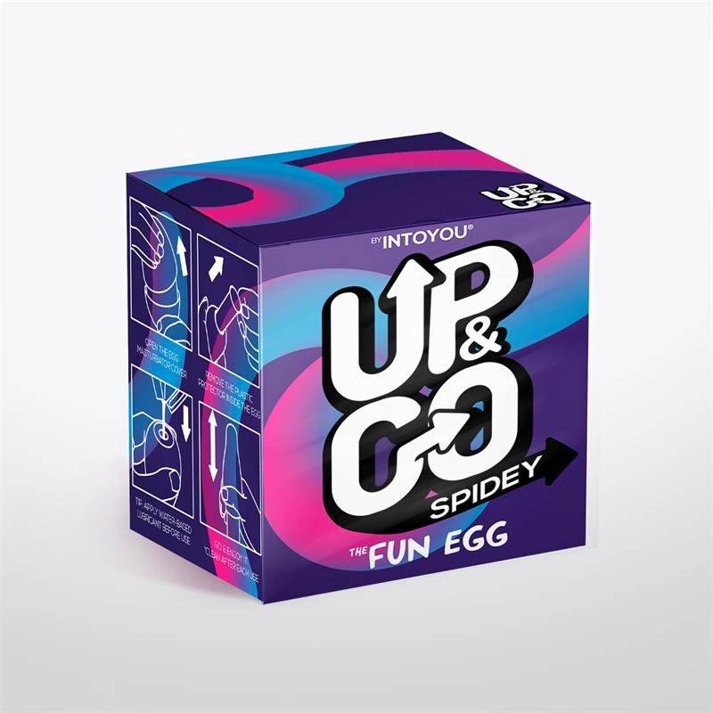 UP&GO Spidey Masturbator Egg Elastico Viola