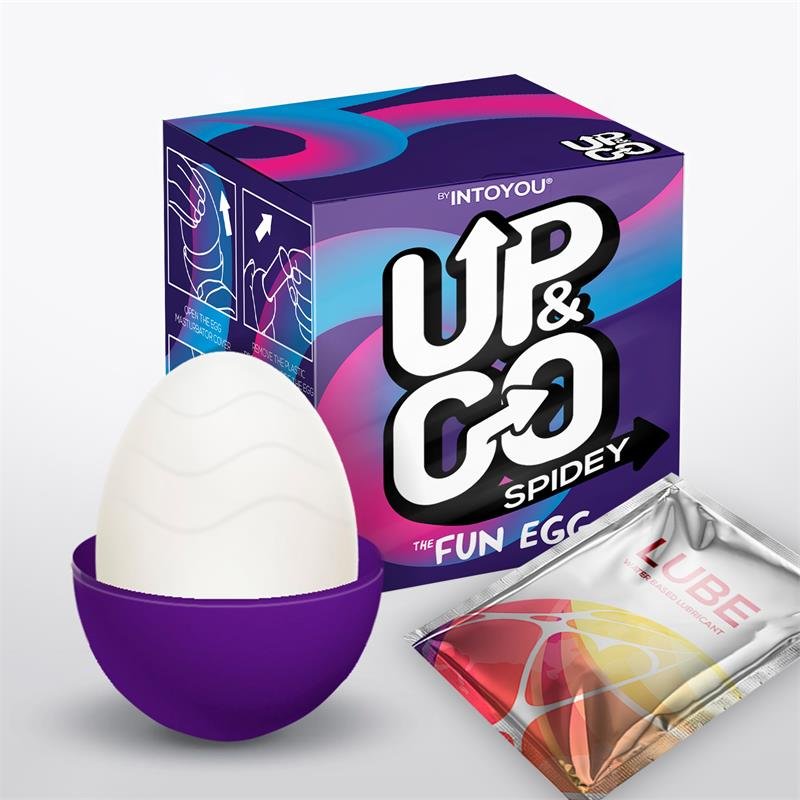 UP&GO Spidey Masturbator Egg Elastico Viola