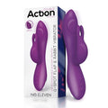 Vibratore ACTION No. Eleven con funzione coniglietto, punto G e pulsazione, magnetico USB in silicone