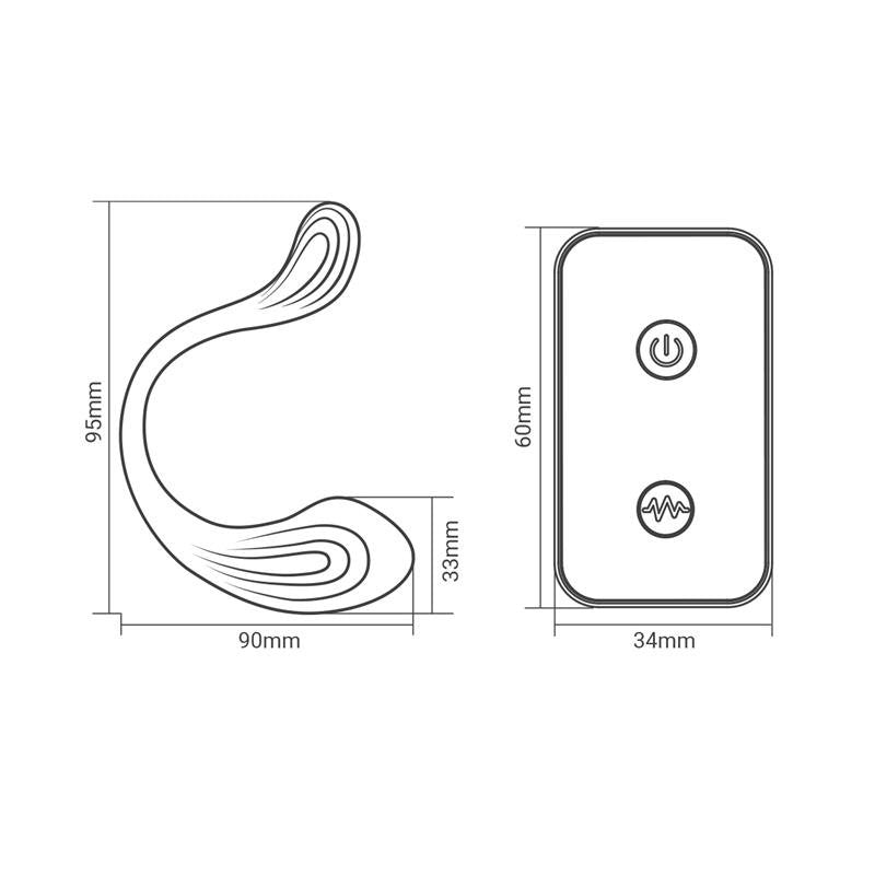 INTOYOU Nami Uovo Vibrante Telecomando Unibody