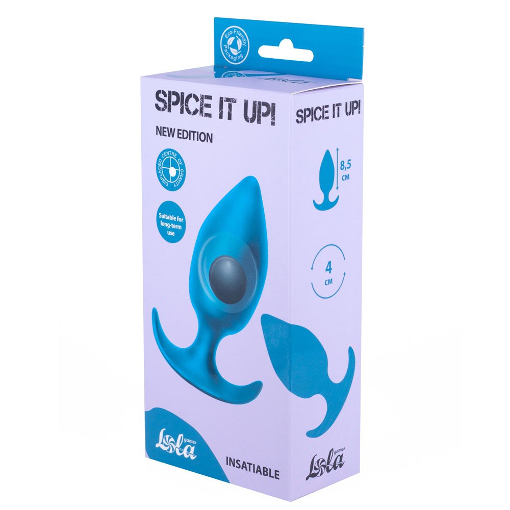 Plug anale con baricentro fuori posto Insatiable Aquamarine