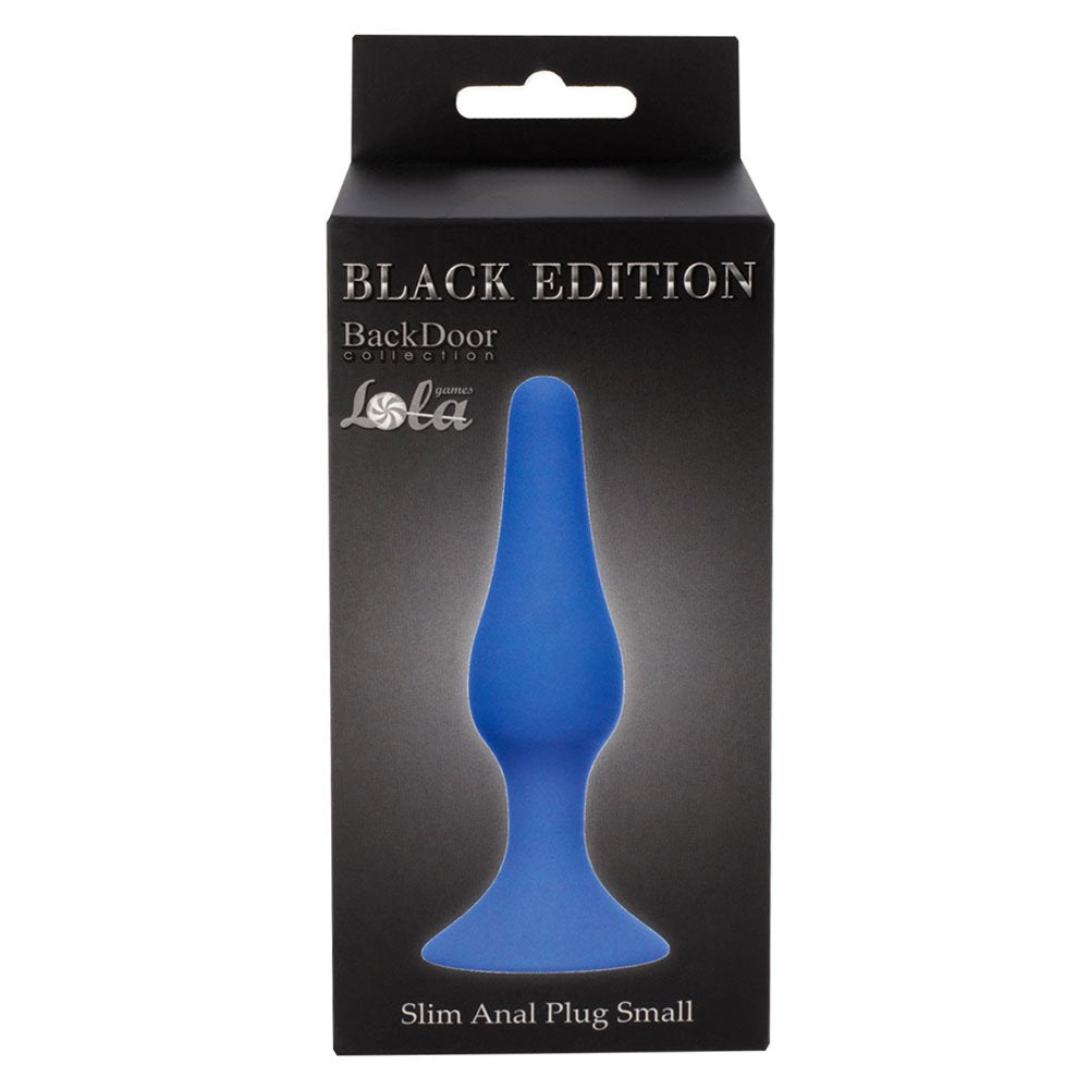 Plug anale sottile piccolo blu