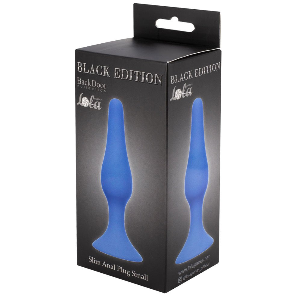 Plug anale sottile piccolo blu