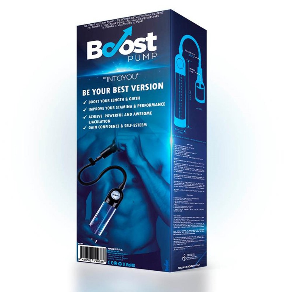 BOOST PUMPS Pompa per pene manuale con valvola PSX03 Crystal