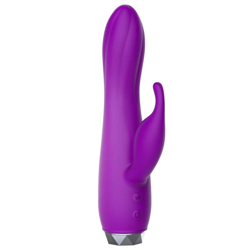 Vibratore in silicone viola Couby Rabbit di LATETOBED