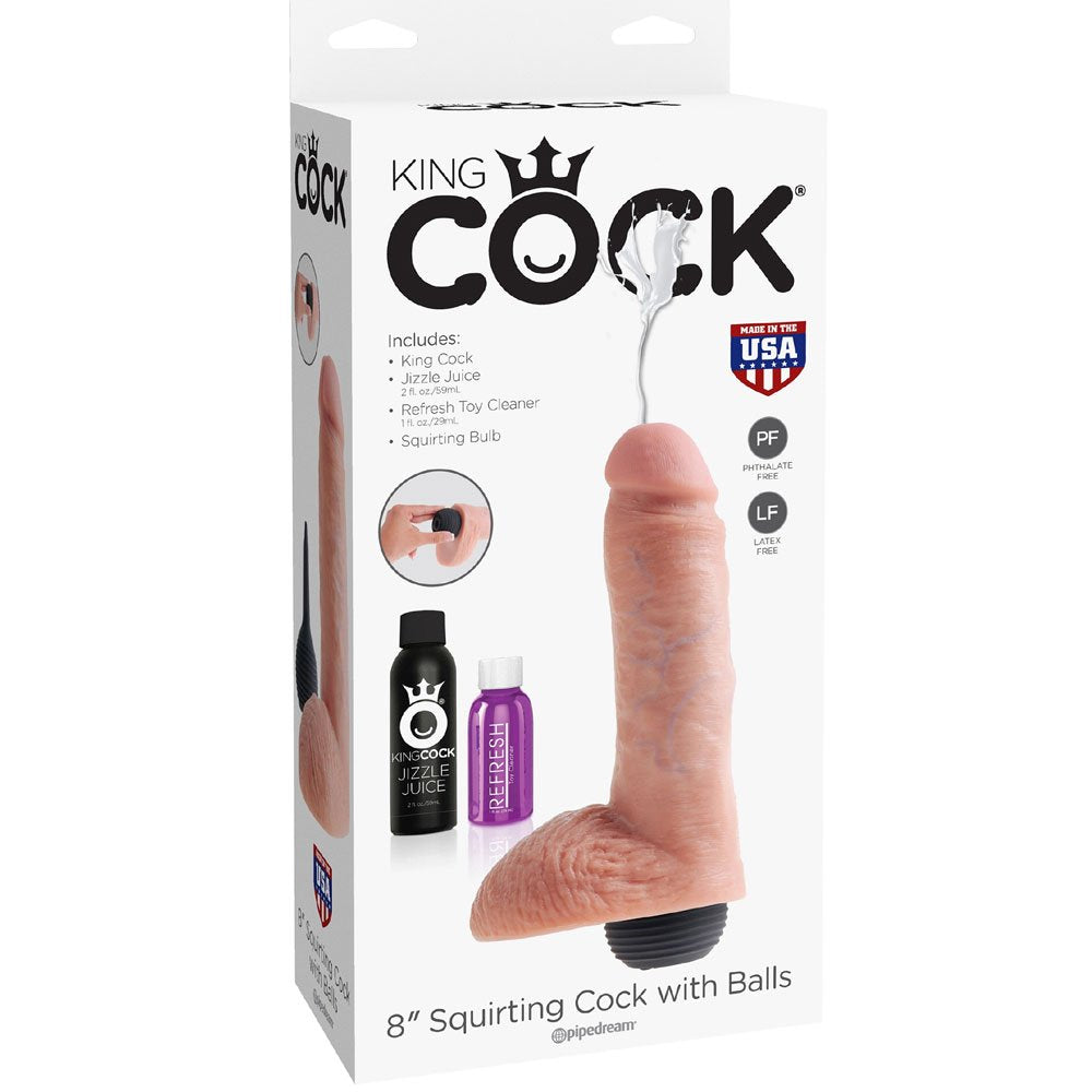 8“ Squirting Cock with Balls