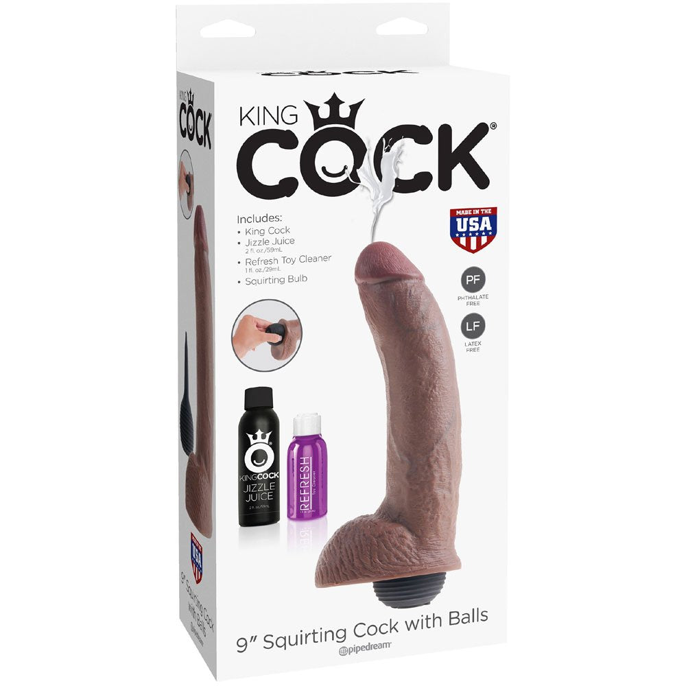 9“ Squirting Cock with Balls