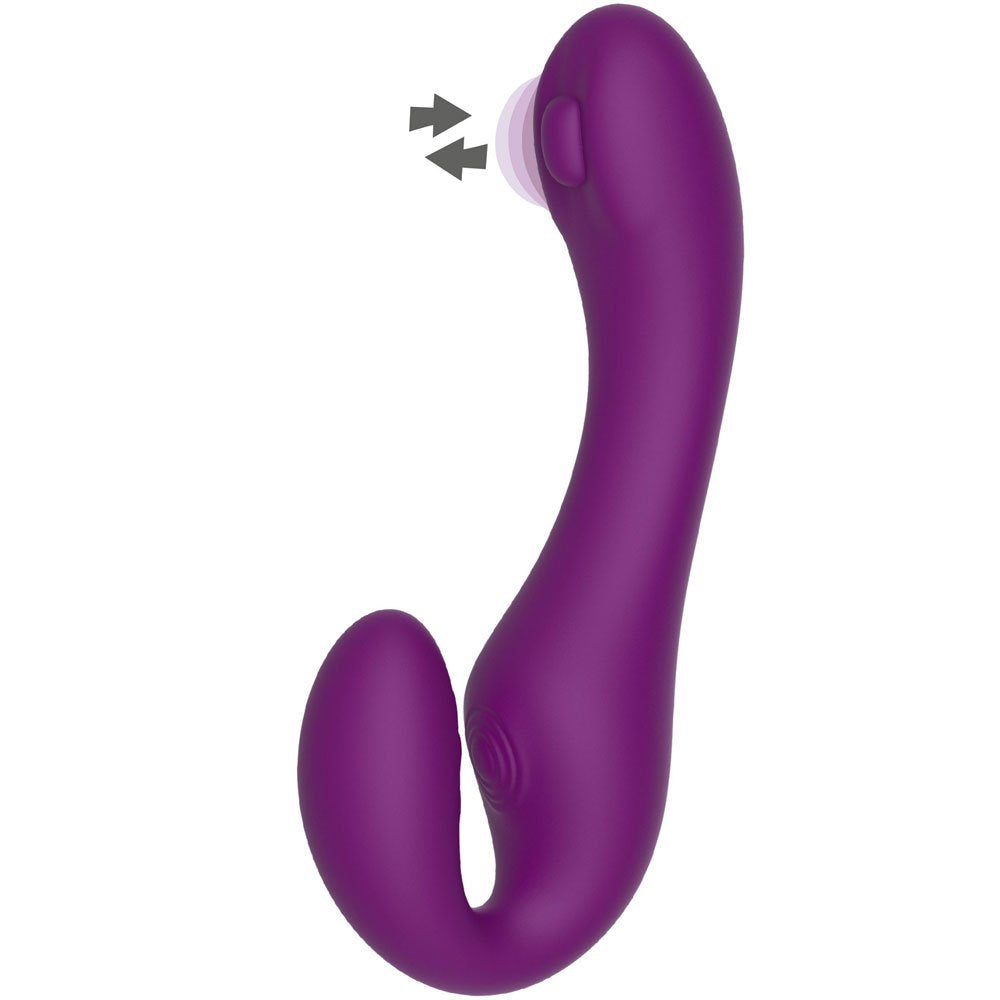 Strapless Strap-On Pulse Vibrator