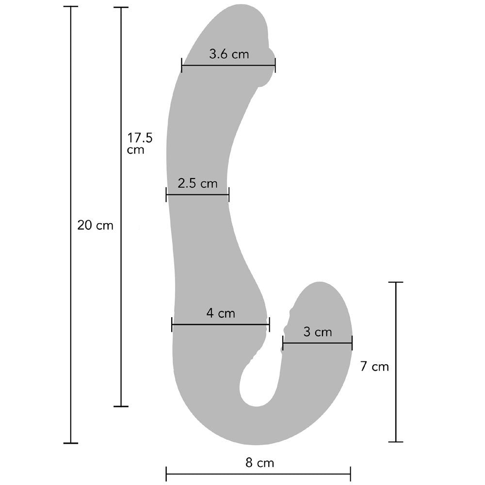 Strapless Strap-On Pulse Vibrator