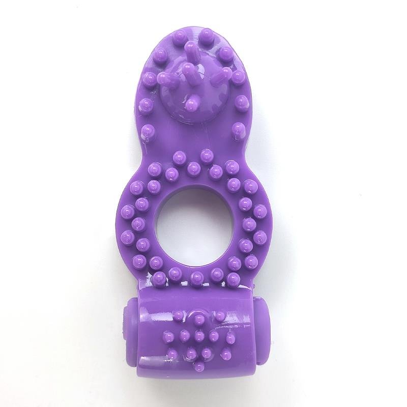 Anello vibrante per pene A-GUSTO viola