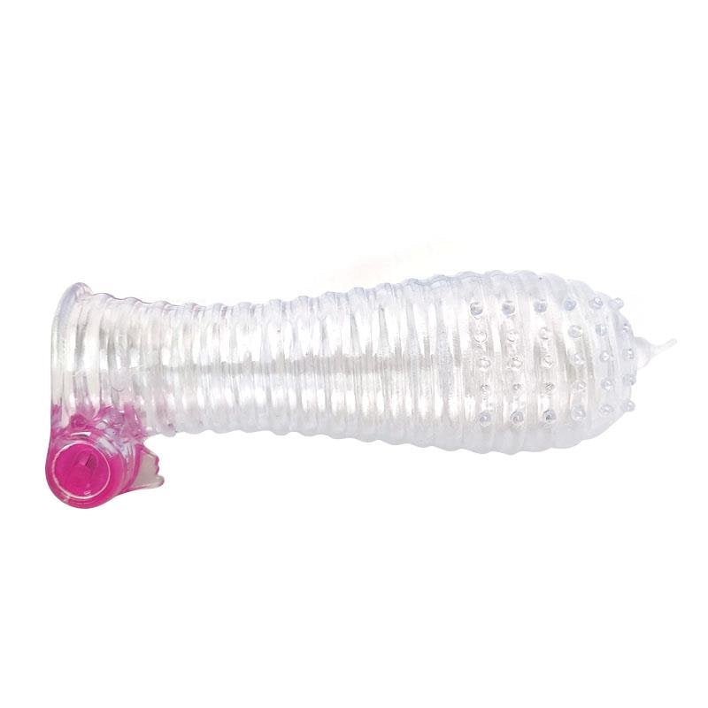 Guaina vibrante per pene A-GUSTO trasparente